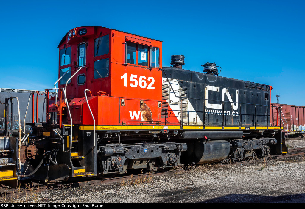 BUGX 1562, ex WC 1562 EMD SW1500, ex KIT SOU NS 72 at BRC Clearing Yard